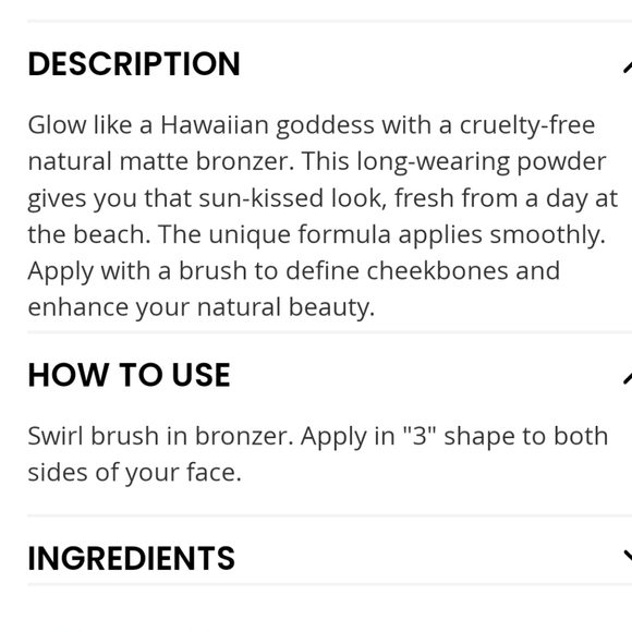 🆕🎉Host Pick 🎉🆕️Hanalei Beauty Company Matte Bronzer - Picture 6 of 16